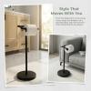 imageFORIOUS Toilet Paper Holder Wall Mount Stainless Steel Rustproof Double Post Pivoting Tissue Roll Holder for Bathroom Commercial Toilet Paper Dispenser Oil Rubbed BronzeMatte Black