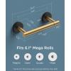 imageFORIOUS Toilet Paper Holder Wall Mount Stainless Steel Rustproof Double Post Pivoting Tissue Roll Holder for Bathroom Commercial Toilet Paper Dispenser Oil Rubbed BronzeBrushed Gold  Matte Black
