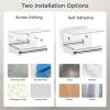 imageFORIOUS Toilet Paper Holder with Shelf Adhesive or Screw Wall Mount Toilet Paper Roll Holder for Bathroom SUS 304 Stainless Steel Commercial Toilet Tissue Holder Dispenser Oil Rubbed BronzeChrome