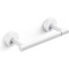 imageFORIOUS Toilet Paper Holder Wall Mount Stainless Steel Rustproof Double Post Pivoting Tissue Roll Holder for Bathroom Commercial Toilet Paper Dispenser Oil Rubbed BronzeWhite