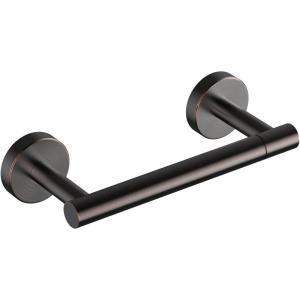 imageFORIOUS Toilet Paper Holder Wall Mount Stainless Steel Rustproof Double Post Pivoting Tissue Roll Holder for Bathroom Commercial Toilet Paper Dispenser Oil Rubbed BronzeOil Rubbed Bronze