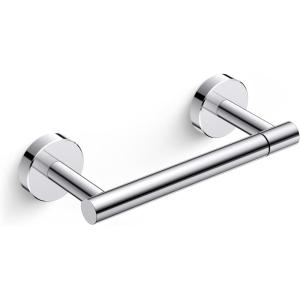 imageFORIOUS Toilet Paper Holder Wall Mount Stainless Steel Rustproof Double Post Pivoting Tissue Roll Holder for Bathroom Commercial Toilet Paper Dispenser Oil Rubbed BronzeChrome