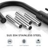 imageFORIOUS Black Bar Sink Faucet for Kitchen Sink Modern Single Handle Kitchen Faucet with Pull Down Sprayer Stainless Steel High Arc with Deck Plate for 1 or 3 Hole Suitable for Bathroom RV CamperMatte Black