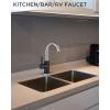 imageFORIOUS Black Bathroom Faucet 1 or 3 Hole Single Handle Matte Black Bathroom Sink Faucet 2 Pack with cUPC Supply Line and Pop Up Drain Suitable for Bar RV Vanity Restroom CommerialBlack and Nickel