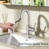 imageFORIOUS Black Bathroom Faucet 1 or 3 Hole Single Handle Matte Black Bathroom Sink Faucet 2 Pack with cUPC Supply Line and Pop Up Drain Suitable for Bar RV Vanity Restroom CommerialStainless Steel