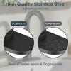 imageFORIOUS Black Bathroom Faucet 1 or 3 Hole Single Handle Matte Black Bathroom Sink Faucet 2 Pack with cUPC Supply Line and Pop Up Drain Suitable for Bar RV Vanity Restroom CommerialMatte Black