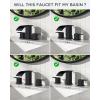 imageFORIOUS Black Kitchen Faucet  Bathroom Faucets