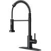 imageFORIOUS Black Kitchen FaucetFORIOUS Matte Black Waterfall Bathroom Faucet