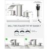 imageFORIOUS Brushed Nickel Kitchen Faucet  Bathroom Faucet
