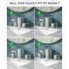 imageFORIOUS Brushed Nickel Kitchen Faucet  Bathroom Faucet