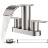 imageFORIOUS Brushed Nickel Kitchen Faucet Bathroom Sink Faucet