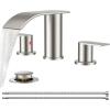 imageFORIOUS Brushed Nickel Kitchen FaucetFORIOUS Upgrade Bathroom Faucets 3 Hole