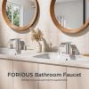 imageFORIOUS Brushed Nickel Kitchen FaucetFORIOUS Upgrade Bathroom Faucets 3 Hole