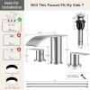 imageFORIOUS Brushed Nickel Kitchen FaucetFORIOUS Upgrade Bathroom Faucets 3 Hole