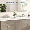 imageFORIOUS Brushed Nickel Kitchen Faucets  Bathroom Faucets 3 Hole