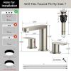 imageFORIOUS Brushed Nickel Kitchen Faucets  Bathroom Faucets 3 Hole