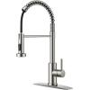 imageFORIOUS Brushed Nickel Kitchen Sink FaucetWaterfall Bathroom Faucet