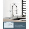 imageFORIOUS Brushed Nickel Kitchen Sink FaucetWaterfall Bathroom Faucet