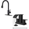 imageFORIOUS Black Kitchen Faucet  Bathroom Faucet