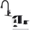 imageFORIOUS Black Kitchen Faucet  Bathroom Faucets