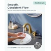 image:imageFORIOUS Bathroom Faucets 3 Hole Brushed Nickel Bathroom Sink Faucet for Vanity with Popup Drain and Supply Lines LeadFree 8 Inch Widespread Faucet for 3 Hole Commercial Restroom SinkBrushed Gold