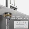 image:imageFORIOUS Kitchen Faucet Brushed Nickel Commercial Modern Single Handle Faucet for Kitchen Sink Stainless Steel High Arc with Deck Plate for 1 or 3 Hole Suitable for Bar RV Camper OutdoorStainless Steel