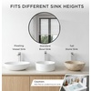 image:imageFORIOUS Matte Black Vessel Sink Faucet Single Hole Morden Tall Bathroom Faucets One Lever Handle with Pop up Drain for Basin Bowl Vanity Lavatory ResidentialCommercial UseBrushed Nickel