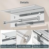 image:imageFORIOUS Double Toilet Paper Holder with Shelf Wall Mount Tissue Roll Holder for Bathroom 304 Stainless Steel Commercial Toilet Tissue Dispensers with Phone Shelf 4 Stainless SteelChrome