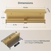 image:imageFORIOUS Double Toilet Paper Holder with Shelf Wall Mount Tissue Roll Holder for Bathroom 304 Stainless Steel Commercial Toilet Tissue Dispensers with Phone Shelf 4 Stainless SteelBrushed Gold