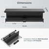 image:imageFORIOUS Double Toilet Paper Holder with Shelf Wall Mount Tissue Roll Holder for Bathroom 304 Stainless Steel Commercial Toilet Tissue Dispensers with Phone Shelf 4 Stainless SteelMatte Black