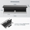 image:imageFORIOUS Double Toilet Paper Holder with Shelf Wall Mount Tissue Roll Holder for Bathroom 304 Stainless Steel Commercial Toilet Tissue Dispensers with Phone Shelf 4 Stainless SteelMatte Black  Stainless Steel