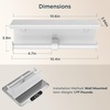 image:imageFORIOUS Double Toilet Paper Holder with Shelf Wall Mount Tissue Roll Holder for Bathroom 304 Stainless Steel Commercial Toilet Tissue Dispensers with Phone Shelf 4 Stainless SteelWhite