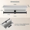 image:imageFORIOUS Double Toilet Paper Holder with Shelf Wall Mount Tissue Roll Holder for Bathroom 304 Stainless Steel Commercial Toilet Tissue Dispensers with Phone Shelf 4 Stainless SteelStainless Steel  Matte Black