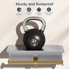 image:imageFORIOUS Double Toilet Paper Holder with Shelf Wall Mount Tissue Roll Holder for Bathroom 304 Stainless Steel Commercial Toilet Tissue Dispensers with Phone Shelf 4 Stainless SteelStainless Steel  Brushed Gold