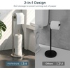 image:imageFORIOUS Toilet Paper Holder Stand Modern Freestanding Tissue Roll Holder for Bathroom Durable 304 Stainless Steel and Weighted Base Toilet Paper Stand toilet paper storage for 4 Rolls Brushed GoldStainless Steel