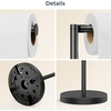 image:imageFORIOUS Toilet Paper Holder Stand Modern Freestanding Tissue Roll Holder for Bathroom Durable 304 Stainless Steel and Weighted Base Toilet Paper Stand toilet paper storage for 4 Rolls Brushed GoldMatte Black