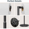 image:imageFORIOUS Toilet Paper Holder Stand Modern Freestanding Tissue Roll Holder for Bathroom Durable 304 Stainless Steel and Weighted Base Toilet Paper Stand toilet paper storage for 4 Rolls Brushed GoldMatte Black