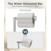 image:imageFORIOUS Toilet Paper Holder Stand Modern Freestanding Tissue Roll Holder for Bathroom Durable 304 Stainless Steel and Weighted Base Toilet Paper Stand toilet paper storage for 4 Rolls Brushed GoldStainless Steel