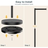 image:imageFORIOUS Toilet Paper Holder Stand Modern Freestanding Tissue Roll Holder for Bathroom Durable 304 Stainless Steel and Weighted Base Toilet Paper Stand toilet paper storage for 4 Rolls Brushed GoldMatte Black