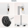 image:imageFORIOUS Toilet Paper Holder Stand Modern Freestanding Tissue Roll Holder for Bathroom Durable 304 Stainless Steel and Weighted Base Toilet Paper Stand toilet paper storage for 4 Rolls Brushed GoldChrome