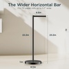 image:imageFORIOUS Toilet Paper Holder Stand Modern Freestanding Tissue Roll Holder for Bathroom Durable 304 Stainless Steel and Weighted Base Toilet Paper Stand toilet paper storage for 4 Rolls Brushed GoldOil Rubbed Bronze