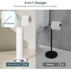 image:imageFORIOUS Toilet Paper Holder Stand Modern Freestanding Tissue Roll Holder for Bathroom Durable 304 Stainless Steel and Weighted Base Toilet Paper Stand toilet paper storage for 4 Rolls Brushed GoldChrome
