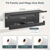 image:imageFORIOUS Toilet Paper Holder with Shelf 304 Stainless Steel Wall Mount Commercial Toilet Paper Dispenser Double Tissue Roll Holder for Bathroom 2 Matte BlackMatte Black