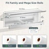 image:imageFORIOUS Toilet Paper Holder with Shelf 304 Stainless Steel Wall Mount Commercial Toilet Paper Dispenser Double Tissue Roll Holder for Bathroom 2 Matte BlackStainless Steel