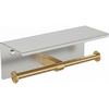 Stainless Steel & Brushed Gold