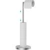 image:imageFORIOUS Toilet Paper Holder Stand Modern Freestanding Tissue Roll Holder for Bathroom Durable 304 Stainless Steel and Weighted Base Toilet Paper Stand toilet paper storage for 4 Rolls Brushed GoldBrushed Nickel