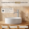 image:imageFORIOUS Gold Bathroom Vessel Sink Faucet 1 Hole Tall Bathroom Faucet Single Handle One Hole with Pop Up Drain and Supply Lines Basin Bowl Vanity Lavatory ResidentialCommercial Use