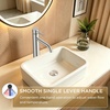 image:imageFORIOUS Gold Bathroom Vessel Sink Faucet 1 Hole Tall Bathroom Faucet Single Handle One Hole with Pop Up Drain and Supply Lines Basin Bowl Vanity Lavatory ResidentialCommercial Use