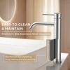 image:imageFORIOUS Gold Bathroom Vessel Sink Faucet 1 Hole Tall Bathroom Faucet Single Handle One Hole with Pop Up Drain and Supply Lines Basin Bowl Vanity Lavatory ResidentialCommercial Use