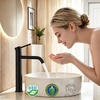 image:imageFORIOUS Matte Black Bathroom Vessel Sink Faucet 1 Hole Tall Bathroom Faucet Single Handle One Hole with Pop Up Drain and Supply Lines Basin Bowl Vanity Lavatory ResidentialCommercial Use